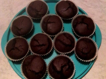 Muffin all' arancia e cioccolato