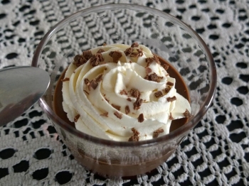 cremoso al gianduia fondente con chantilly al mascarpone