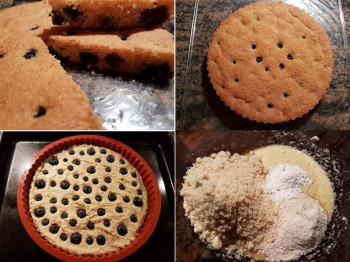 Torta soffice mandorle e mirtilli