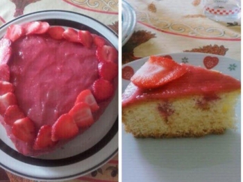Poke cake alle fragole per la festa della mamma