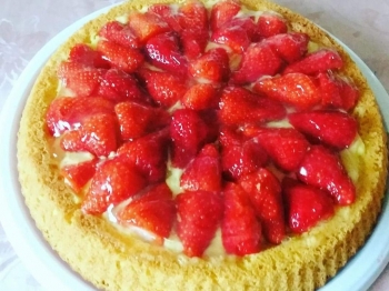 Crostata crema e fragole