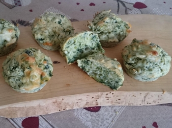 Muffin spinaci e provola