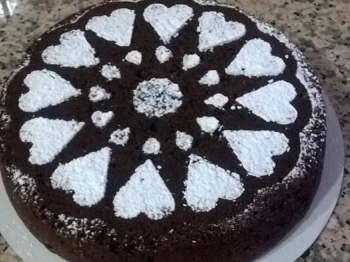 Torta al cioccolato fondente