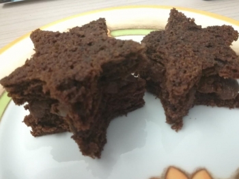 Stelle con crema al cioccolato