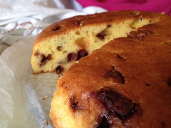 Torta ricotta e gocce di cioccolato
