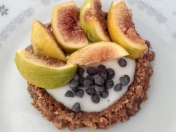 Crostatine senza cottura ricotta e fichi