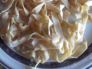Tagliatelle all'uovo fatte in casa
