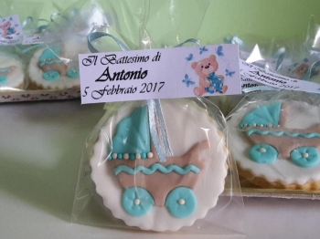 Biscotti decorati per battesimo