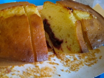 Plumcake ripieno di marmellata