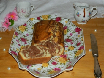 Plumcake al cacao e vaniglia