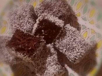 Lamington al cioccolato