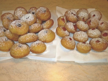 Bomboloni alle patate con Nutella e marmellata
