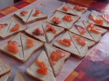 Tramezzini al salmone
