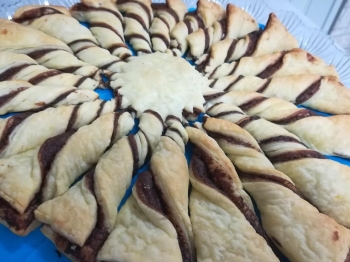 Fiore di sfoglia con nutella