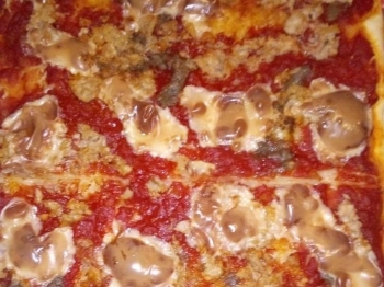 Pizza tonno e pasta acciughe