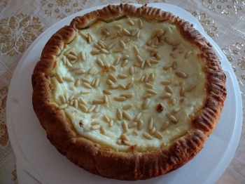 Torta della nonna con ricotta