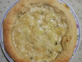 Pizza bianca ai quattro formaggi