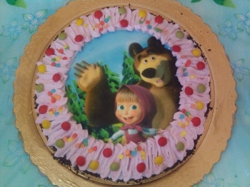 Torta masha ed orso