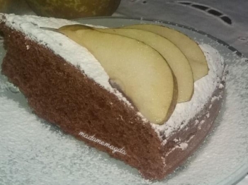 Torta cioccolato e pere