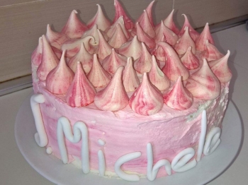 pink cake