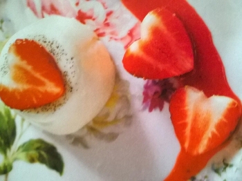 panna cotta alle fragole
