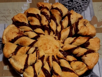 Fiore di sfoglia alla Nutella