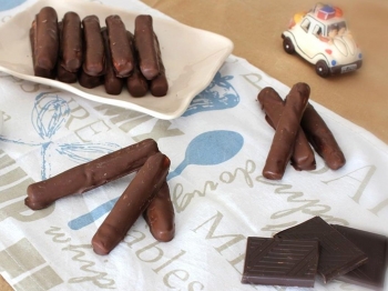 Biscotti ricoperti di cioccolato