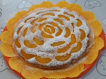Torta di pesche di B. della dolcina Dolci-32.Fantasie
