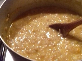 risotto ai 3 cereali con zucca e fontal