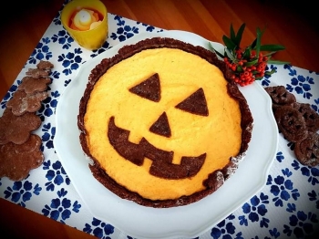 Crostata spaventosa alla zucca