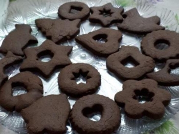 Biscotti di frolla al cacao