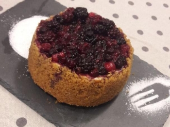 Cheesecake cotta ai frutti di bosco