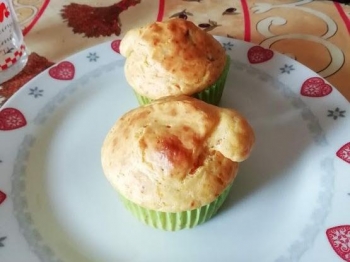 Muffin alla zucca con cuor di gorgonzola