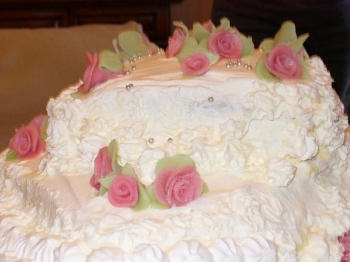 Decorazione: Roselline in marzapane