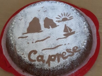 Decorazione: paesaggio caprese
