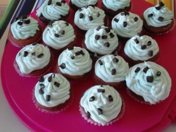 Muffin alla menta e cioccolato