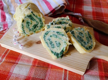 Rotolo di patate con ricotta e spinaci