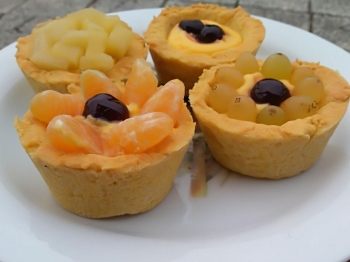 Coppette crema e frutta