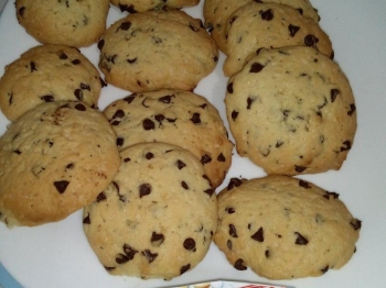 biscotti con gocce di cioccolato