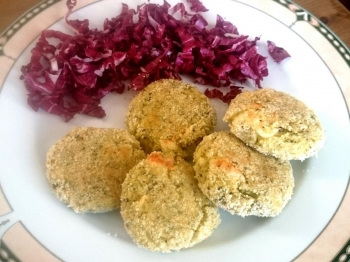 Polpette broccoli e patate al forno
