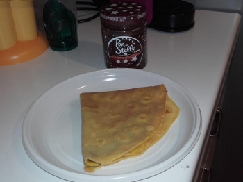 Crepes con crema pan di stelle
