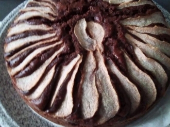 Torta pere e cioccolato