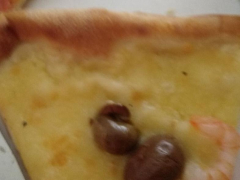 Pizza gamberi e olive
