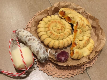 Girandole Salate con ripieno di Zucca, Provola e Salame
