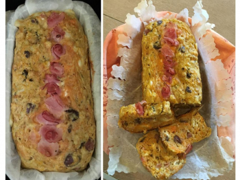 Plumcake Salato con Zucca, Olive e Prosciutto Cotto