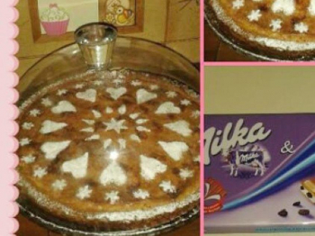 Torta con barretta milka e oreo