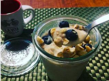 Overnight oat - Torta di carote