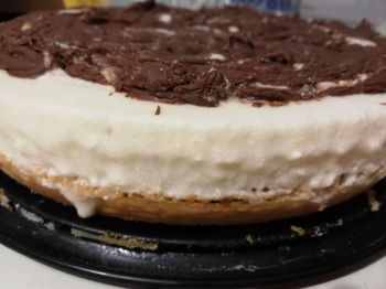 Torta fredda variegata alla Nutella