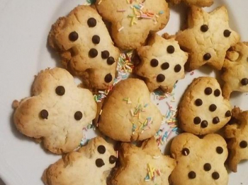 Biscotti con farina riso cocco mandorle