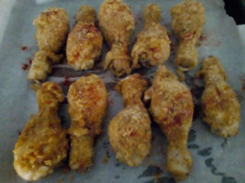 Fusi di pollo gratinati